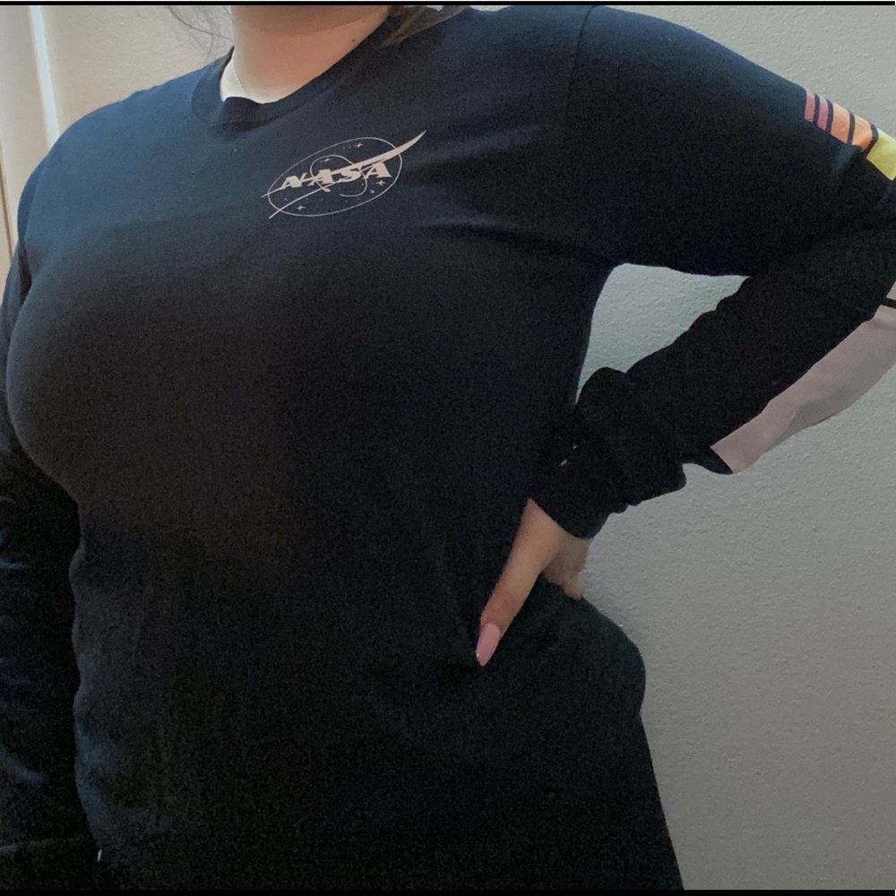 Black Long-sleeve NASA Shirt
